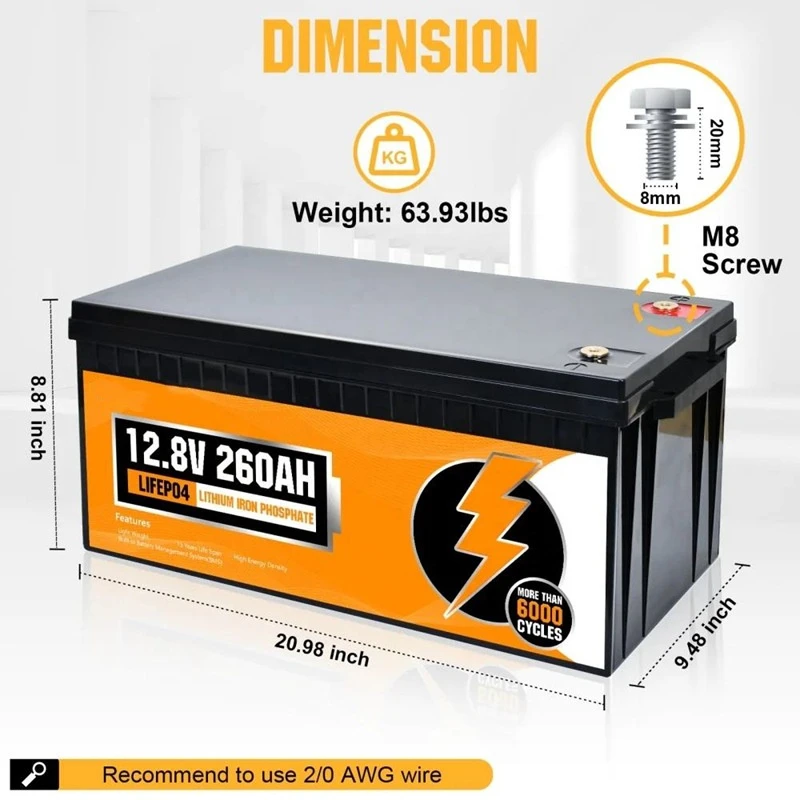 Batteria LiFePO4 12V 50AH